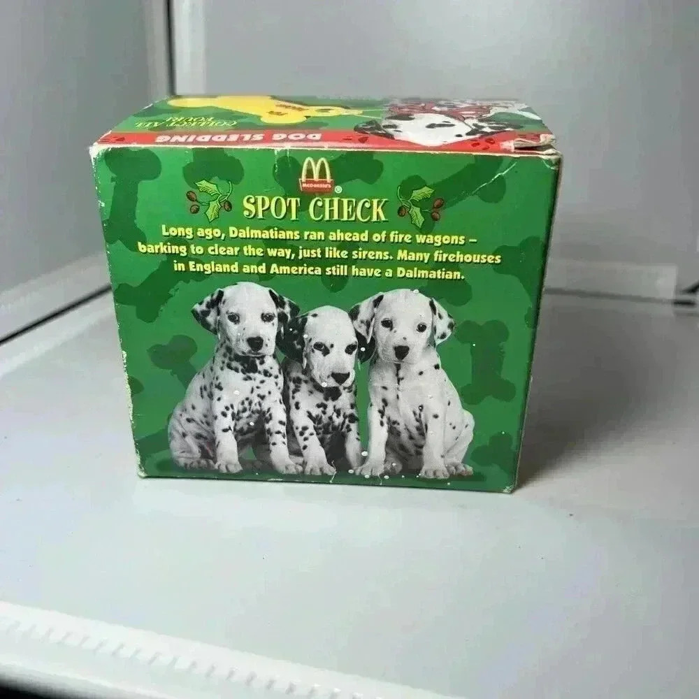Vintage 1996 McDonald's Disney's 101 Dalmatians Snow Dome Christmas Figure - Picture 4 of 9